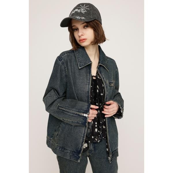 SLY デニム セットアップ SLY JEAHN ダークブルー クロップドデニム