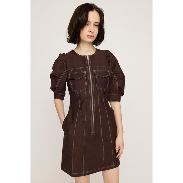 スライ（SLY）/BICOLOR STITCH ショートワンピース