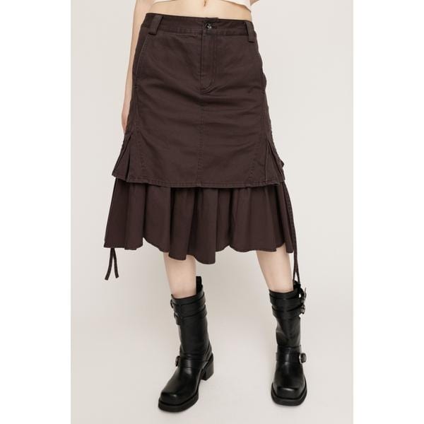 スライ（SLY）/L／W WASHED MIDDLE MERMAID スカート