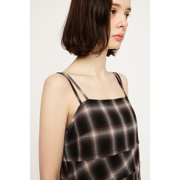 SLY ASYMMETRY HEM CHECK ワンピース 未使用 セール】ASYMMETRY HEM CHECK OP アシンメトリー ヘム チェック
