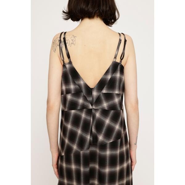 SLY ASYMMETRY HEM CHECK ワンピース 未使用 セール】ASYMMETRY HEM CHECK OP アシンメトリー ヘム チェック