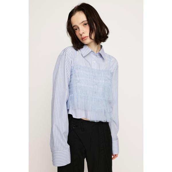 スライ（SLY）/GATHER TULLE LACE SH 2P