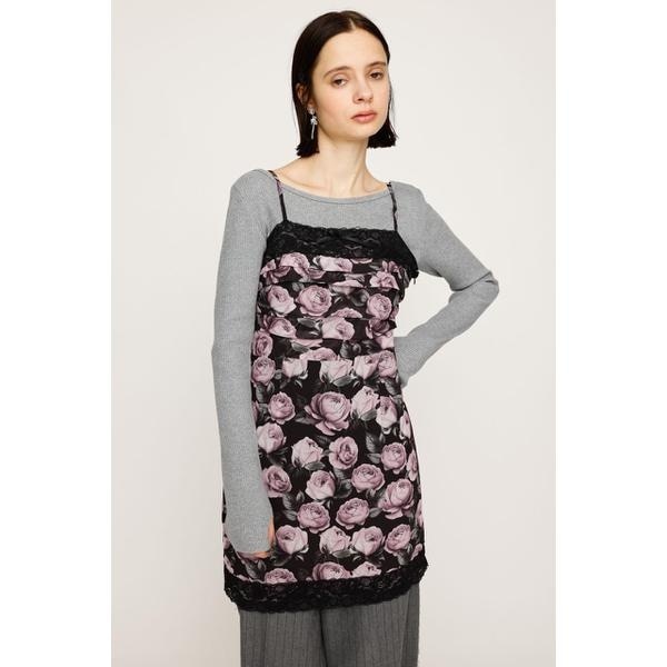 スライ（SLY）/FLOWER LACE CAMI ショートワンピース