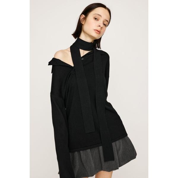 スライ（SLY）/HG KNIT ASYMMETRY トップスの通販はau PAY マーケット