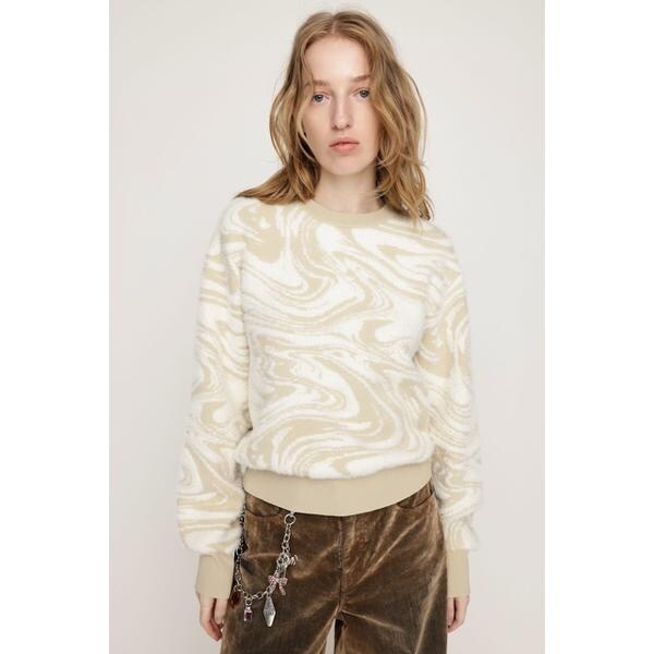 スライ（SLY）/MIX SHAGGY MARBLE トップス