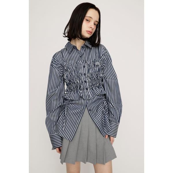トップス SLY BUSTIER LAYERED GATHER SH スライ（SLY）/【SNSで話題！】BUSTIER LAYERED GATHER シャツの通販は