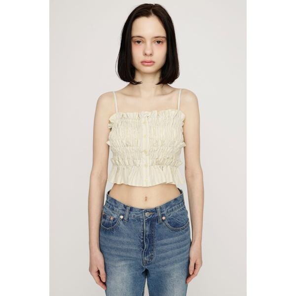 トップス SLY BUSTIER LAYERED GATHER SH スライ（SLY）/【SNSで話題！】BUSTIER LAYERED GATHER シャツの通販は