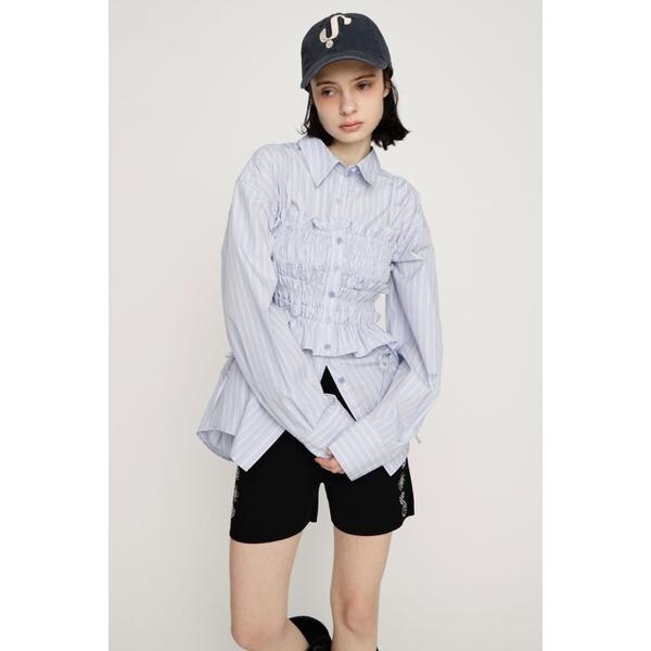 スライ（SLY）/【SNSで話題！】BUSTIER LAYERED GATHER シャツの通販は