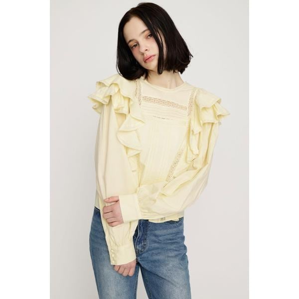 スライ（SLY）/2WAY RIBBON FRILL LACE トップス