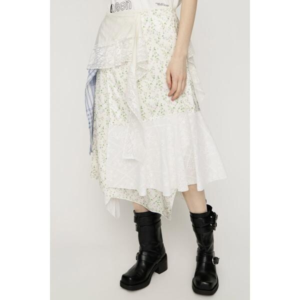スライ（SLY）/REMAKE COTTON LACE スカート