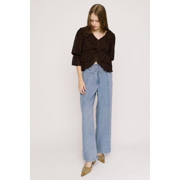スライ（SLY）/CUT LACE RUFFLE ブラウスの通販はau PAY マーケット