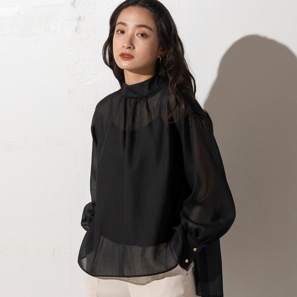 エウクレイド（EUCLAID）/【雑誌掲載】バックリボンシアーブラウス