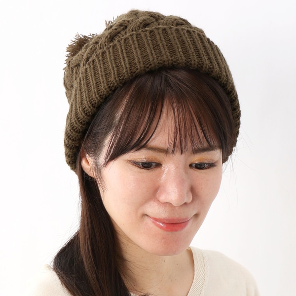 アトレナ（ATRENA）/バスケット柄正ちゃん【ニット/あたたか/防寒/シンプル】 ニット帽