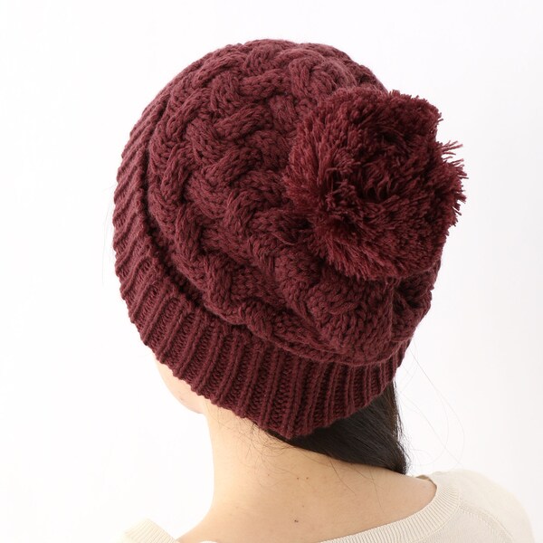 アトレナ（ATRENA）/バスケット柄正ちゃん【ニット/あたたか/防寒/シンプル】 ニット帽