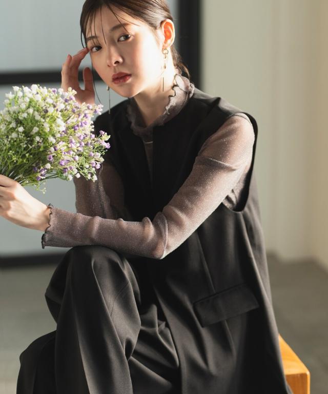 セレン（CELEN）/2025SS新作【洗濯機洗い/トールサイズ】ロングジレ