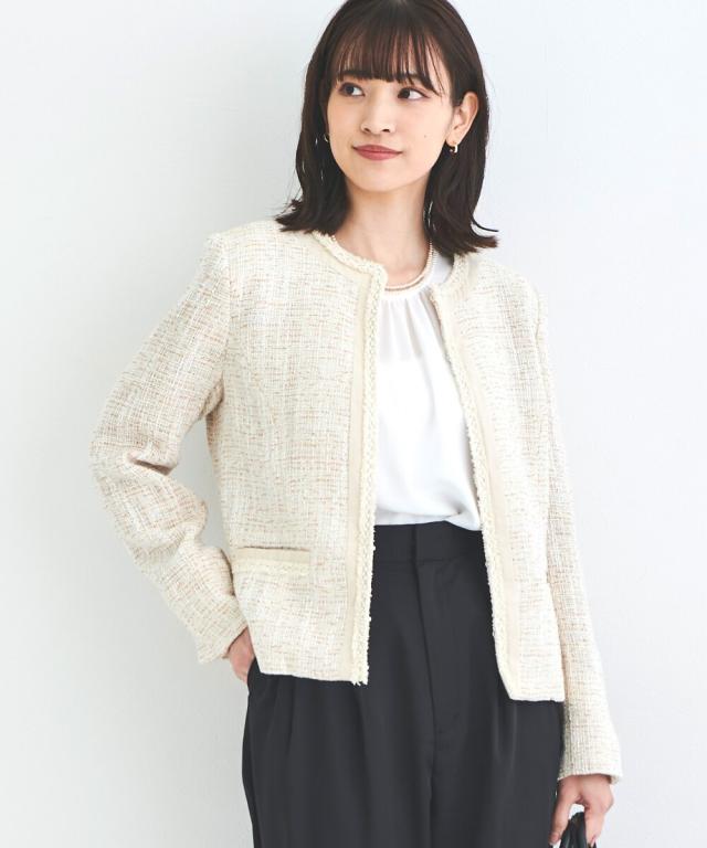 リブルーム（Rebloom）/【セットアップ】ツイードジャケット・タックパンツ 2点セット リブルーム（Rebloom）/【セットアップ】ツイードジャケット・タック