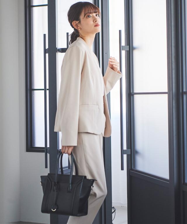 リブルーム（Rebloom）/【手洗い可能/セットアップ】ノーカラー