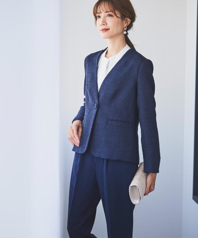 リブルーム（Rebloom）/【手洗い可能/セットアップ】ツイードノー