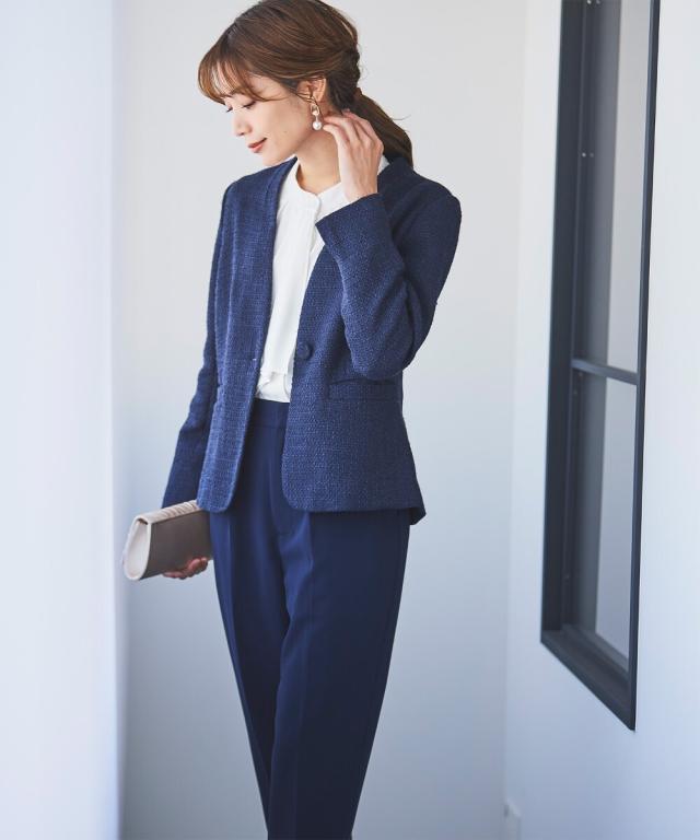 リブルーム（Rebloom）/【手洗い可能/セットアップ】ツイードノー