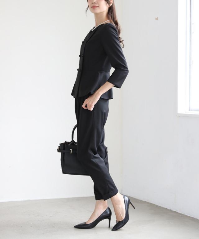 リブルーム（Rebloom）/ノーカラーペプラムフォーマルスーツ