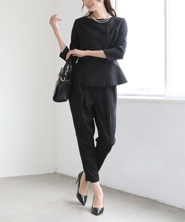 リブルーム（Rebloom）/ノーカラーペプラムフォーマルスーツ