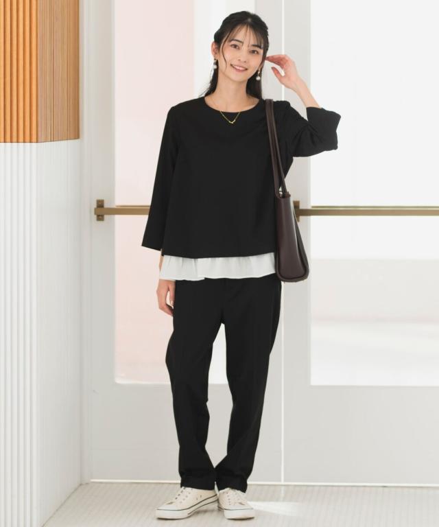 セレン（CELEN）/レイヤード風トップス・パンツセットアップ DF20010