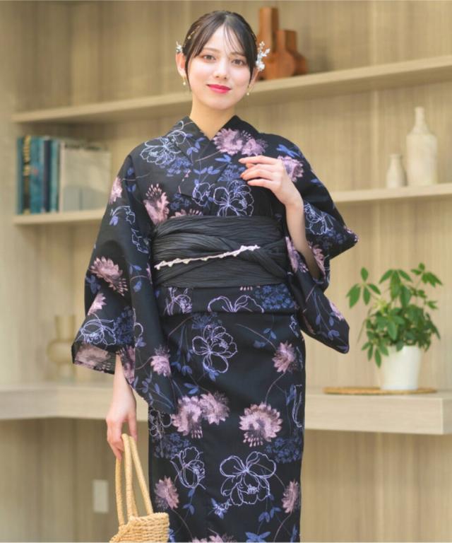 平和屋着物○本場大島紬 総絣 草花文 正絹 逸品 DAAU0931tw 紬