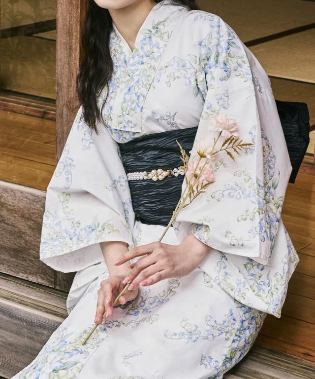 セレン（CELEN）/すずらんの夢 浴衣 4点セット（浴衣・兵児帯・腰紐2本）