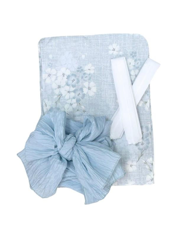 リブルーム（Rebloom）/浴衣4点セット 水涼撫子 (浴衣 兵児帯 腰紐2本)