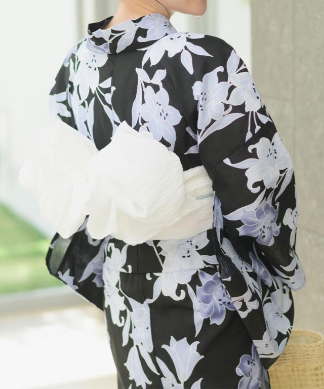 リブルーム（Rebloom）/下駄つき浴衣5点セット 月下の百合調べ (浴衣