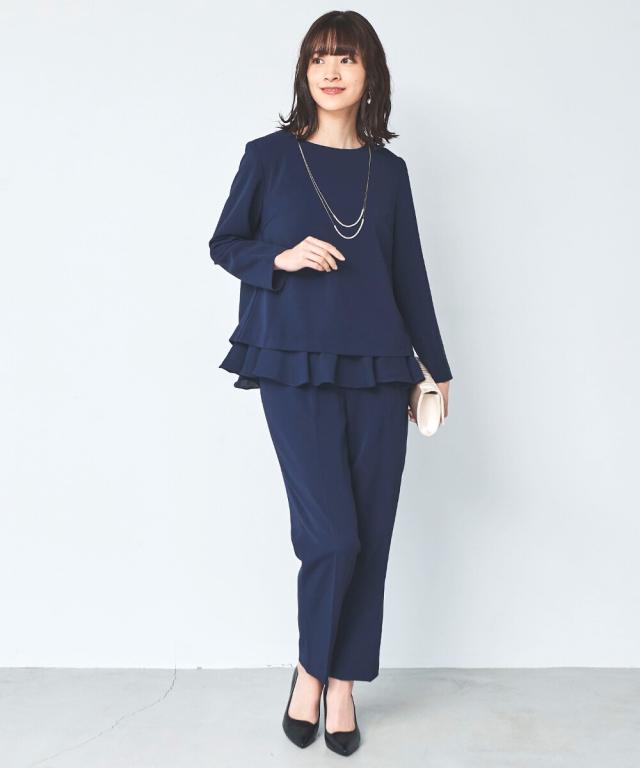 リブルーム（Rebloom）/ペプラムトップス・タックセンタープレスパンツ