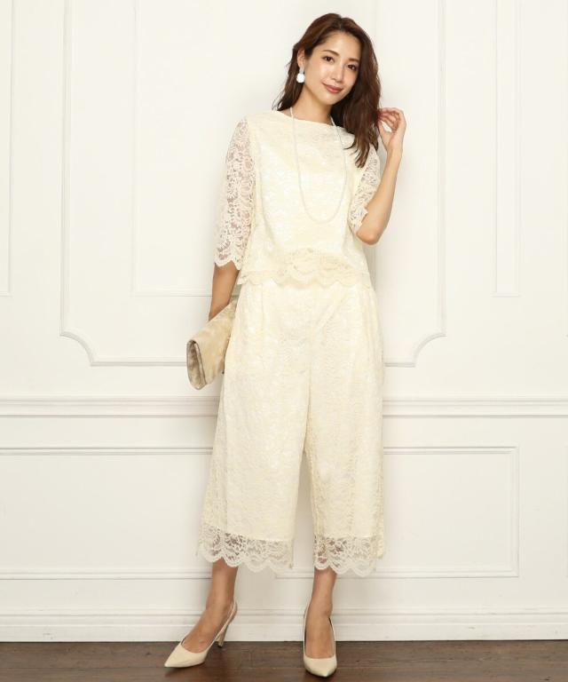 リブルーム（Rebloom）/上品総レースセットアップパンツドレスの通販は