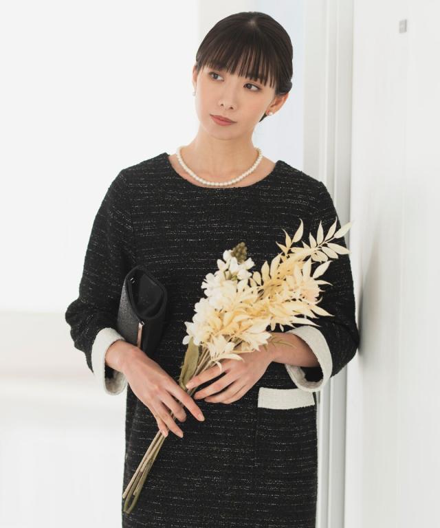 リブルーム（Rebloom）/バイカラーツイードワンピースの通販はau PAY