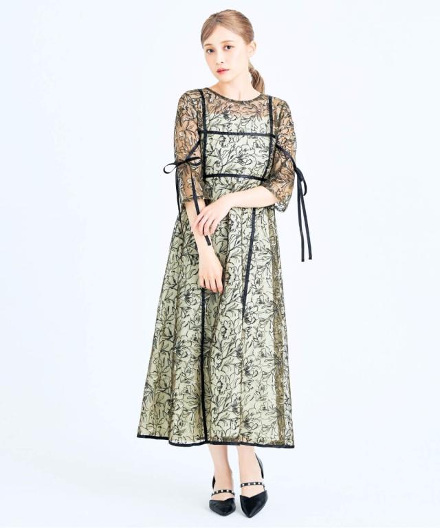 セレン（CELEN）/結婚式 フラワーオーガンジードレス