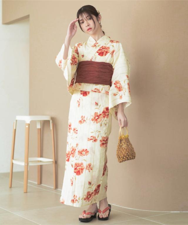 27日締め切り画像の帯+お任せ帯締め+落ち着いたお任せ下駄◇伝統ちどり