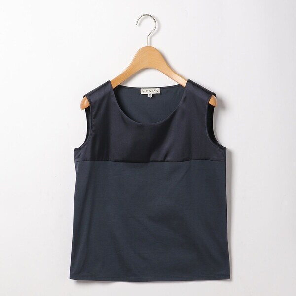 スキャパ（SCAPA）/シルケットテンジクノースリーブカットソー