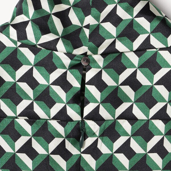 スキャパ/ジオメトリックビンダブラウス