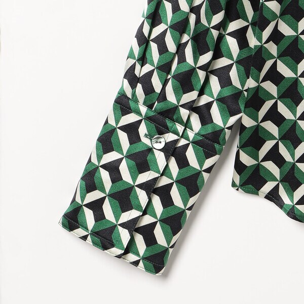 スキャパ/ジオメトリックビンダブラウス