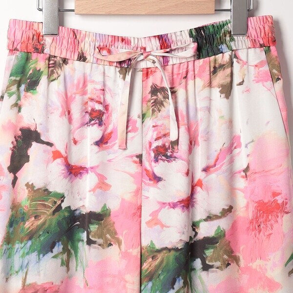 SCAPA / スキャパ ビンダフラワーサテンスカート ビンダフラワーサテン