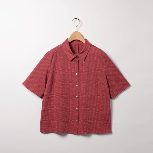 スキャパ（SCAPA）/シアサッカーストライプブラウス