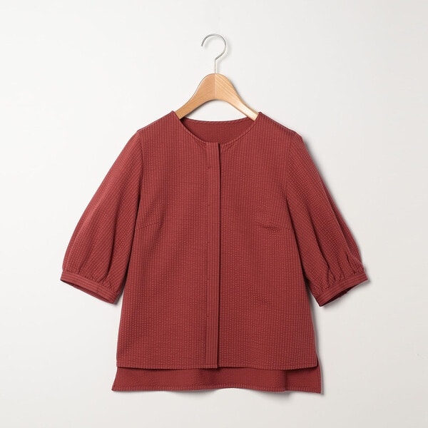 スキャパ（SCAPA）/シアサッカーストライプカットソー