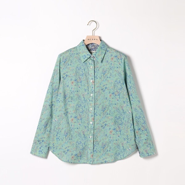 スキャパ（SCAPA）/リバティフルールシャツカラーブラウス