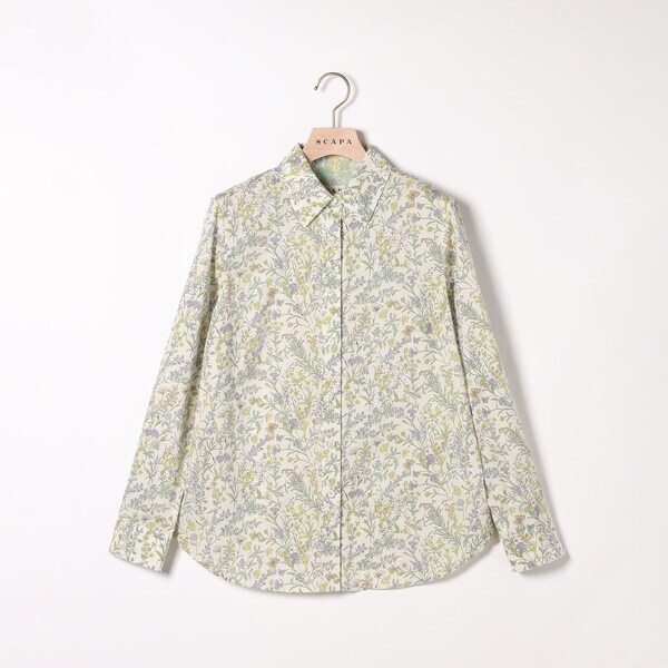 スキャパ（SCAPA）/リバティフルールシャツカラーブラウス