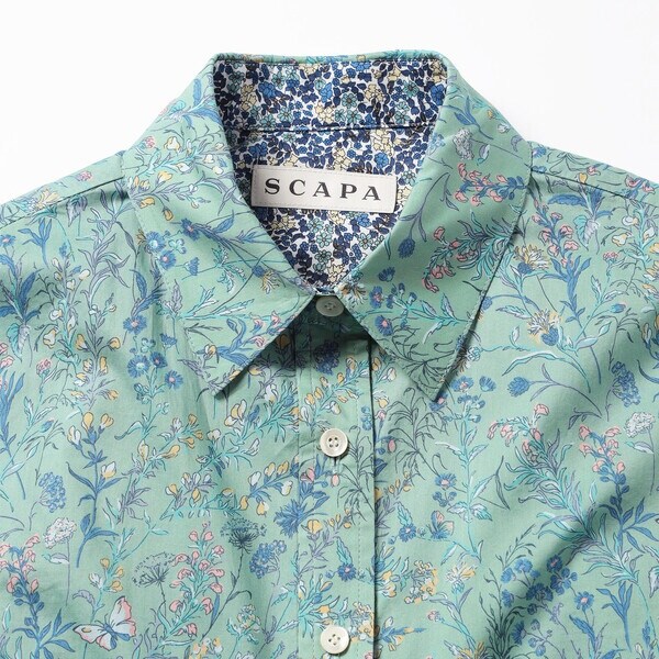 スキャパ（SCAPA）/リバティフルールシャツカラーブラウス