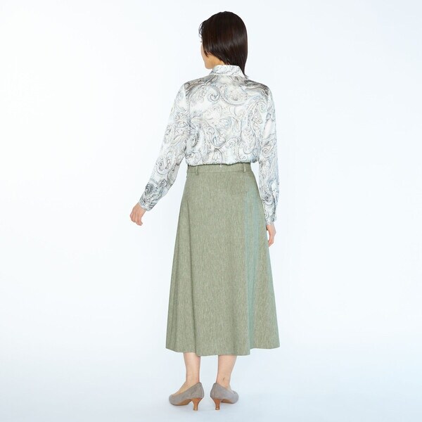 スキャパ（SCAPA）/リネンコットンストレッチスカート_6