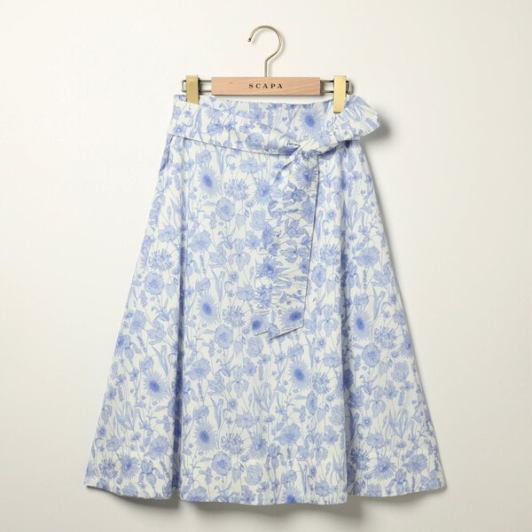 スキャパ（SCAPA）/Ｌｉｂｅｒｔｙ　Ｐｒｉｎｔモノフラワースカート_1