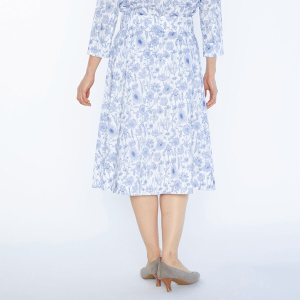 スキャパ（SCAPA）/Ｌｉｂｅｒｔｙ　Ｐｒｉｎｔモノフラワースカート_3
