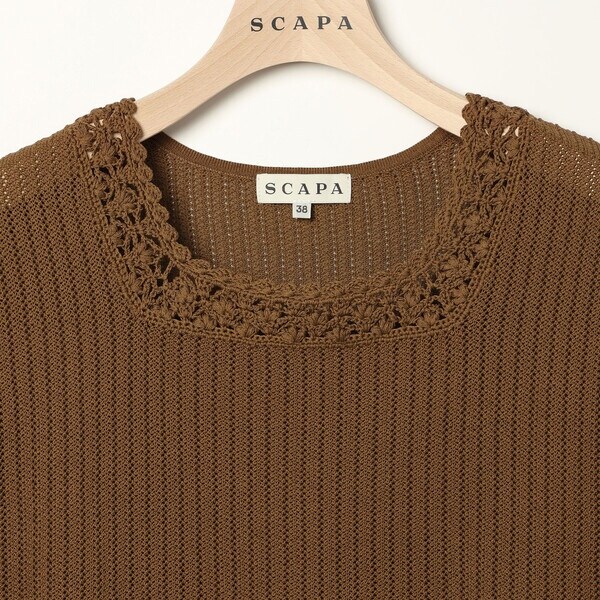 スキャパ（SCAPA）/アププレ半袖プルオーバーニット_12