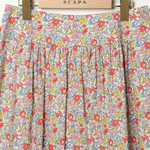 SCAPA / スキャパ リバティプリントパッチワークスカート