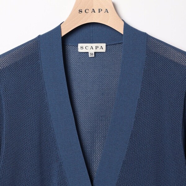 スキャパ（SCAPA）/フレニット半袖カーディガン_7